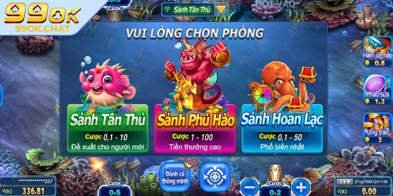 Dàn Sao Đánh Cá 99OK – Trải Nghiệm Săn Thưởng Hấp Dẫn 2 Phòng chơi Dragon King hấp dẫn