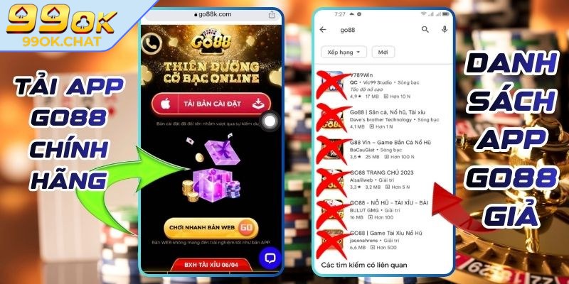 Tình trạng trang web Go88 giả mạo ngày nay
